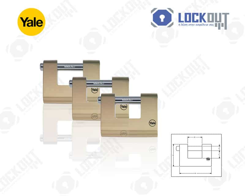 Yale Θωρακισμένο Λουκέτο Τάκος